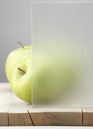 GLASSCHEIBE ESG SATINOWA MATT<br/>41,0 x 154,5 CM  TÜR 73,5 X 211,0 title=