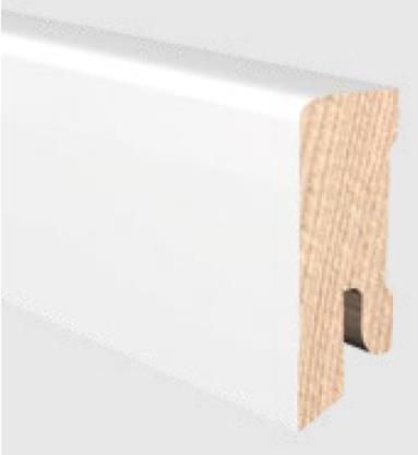 KGM SOCKELLEISTE (2,40 M) 16/40 MM<br/>NR. 2205017 FICHTE WEISS 9010 title=