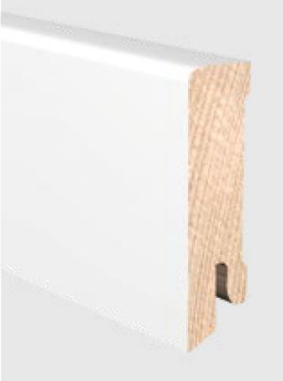 KGM SOCKELLEISTE (2,40 M) 16/58 MM<br/>NR. 2205038 FICHTE WEISS 9010 title=