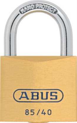 ABUS VORHANGSCHLOSS<br/>80630  85/40  MESSING LOCK-TAG title=