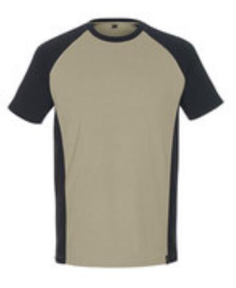 MASCOT® UNIQUE T-SHIRT POTSDAM<br/>50567   HELLKAKI/SCHWARZ  GRÖßE M title=