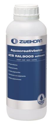 ZWEIHORN AQUA CREATIV BEIZE 1 LTR<br/>5076877  ACB RAL9005 SCHWARZ(VE6) title=