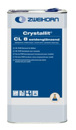 ZWEIHORN CRYSTALLIT-2K-PUR-LACK<br/>P-398027TG5L  CL8 SEIDENGLÄNZEND 5 LTR  (VE4) title=