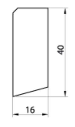 BÜRKLE SOCKELLEISTE      16/40 MM<br/>NR. 7140 (2,40 M)  KIEFER KEILGEZINKT WEISS  title=