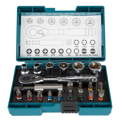 MAKITA RATSCHEN-BIT-SET<br/>B-54081   21-TLG. PH, PZ, T, SL, H  (VE1)