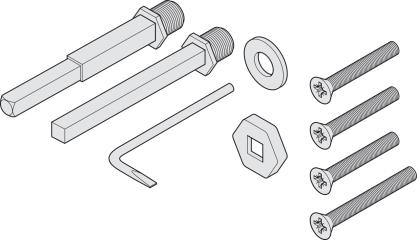 ROLLWECHSELSTIFT-SET TS 57-67 MM<br/>909.60.527   UNSICHTBARE VERSCHRAUBUNG title=