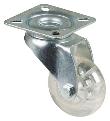 LENKROLLE MIT ANSCHRAUBPLATTE   60 x 60 MM<br/>A300.A73.050   TRANSPANRENTE LAUFFLÄCHE title=