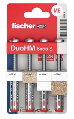 FISCHER HOHLRAUMDÜBEL DuoHM S  TX30  K<br/>572916   6 x 55 MM / s= 9,5-30 MM  PA=4 ST  (VE5) title=