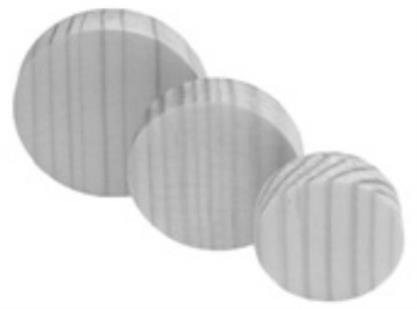 FACETT KONUS-PLÄTTCHEN  KIEFER<br/>502150K   Ø15 MM  H=10 MM  INHALT ca. 850 STÜCK title=