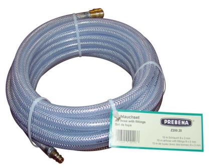 DRUCKLUFT SCHLAUCHSET  9 X 3 MM <br/>Z200.20   10 MTR   MAX. 13 BAR  (VE5) title=