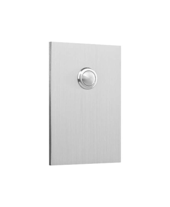 MEKO KLINGELPLATTE  EDELSTAHL<br/>700-404  ECKIG 120 x 80 title=